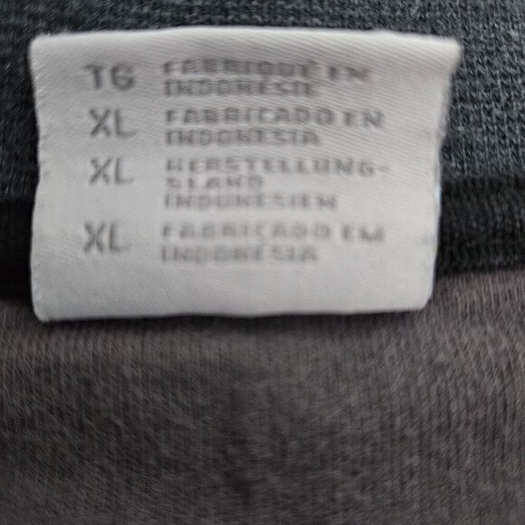 Columbia Men's Sweater Sz M Dark Gray Long Sleeve V-Neck Ribbed Pullover EUC - Picture 8 of 8